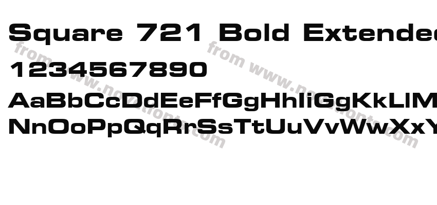 Square 721 Bold Extended BTPreview