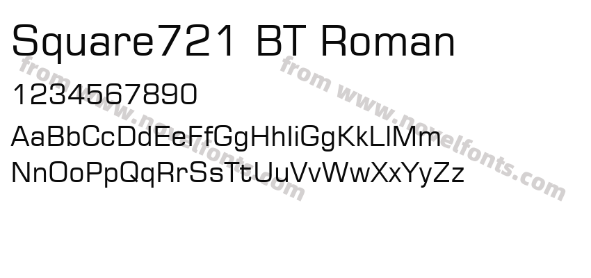 Square721 BT RomanPreview