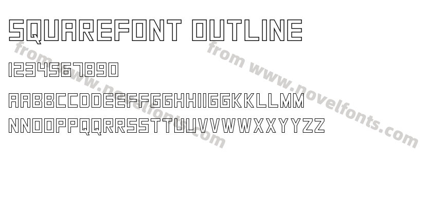 SquareFont OutlinePreview