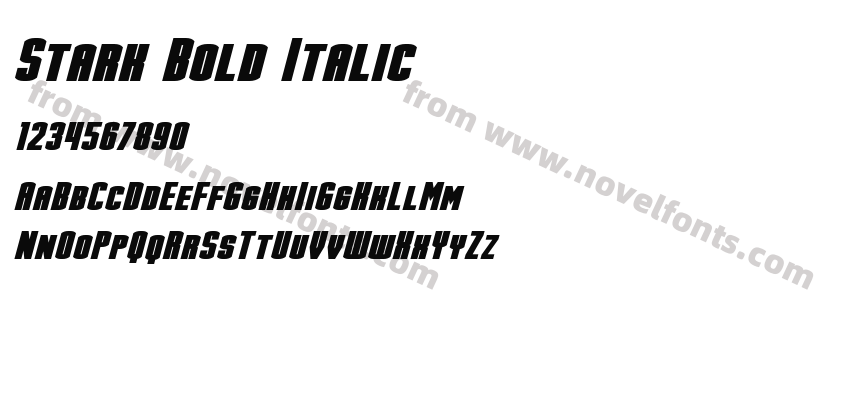 Stark Bold ItalicPreview