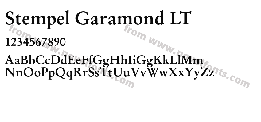 Stempel Garamond LTPreview