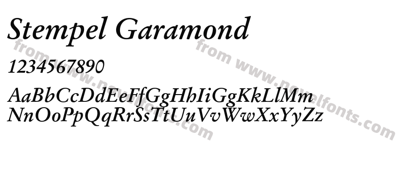 Stempel GaramondPreview