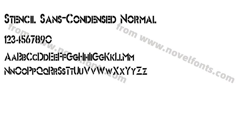 Stencil Sans-Condensed NormalPreview