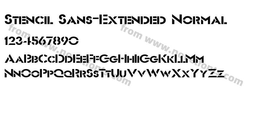 Stencil Sans-Extended NormalPreview