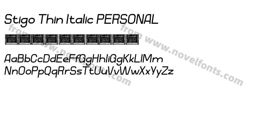 Stigo Thin Italic PERSONALPreview