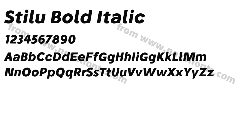 Stilu Bold ItalicPreview