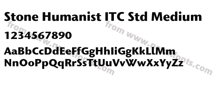 Stone Humanist ITC Std MediumPreview