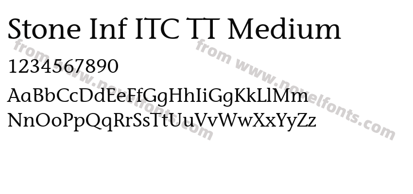 Stone Inf ITC TT MediumPreview