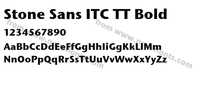 Stone Sans ITC TT BoldPreview