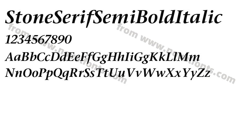 StoneSerifSemiBoldItalicPreview