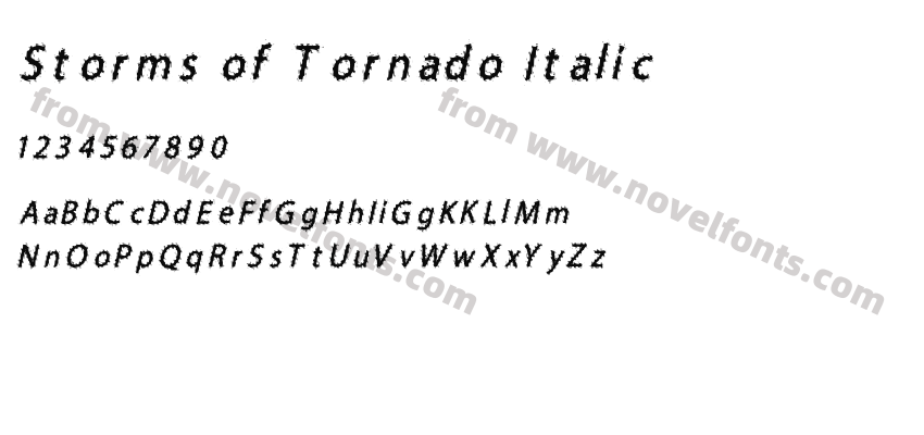 Storms of Tornado ItalicPreview