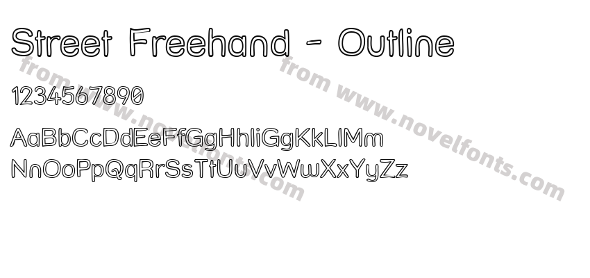 Street Freehand - OutlinePreview