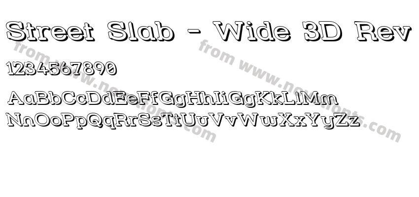 Street Slab - Wide 3D RevPreview