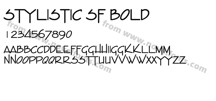 Stylistic SF BoldPreview