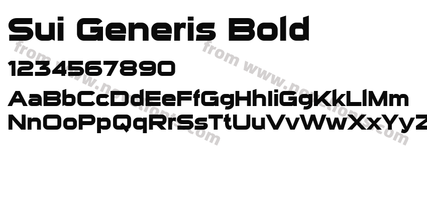 Sui Generis BoldPreview