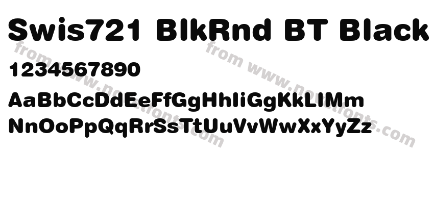 Swis721 BlkRnd BT BlackPreview