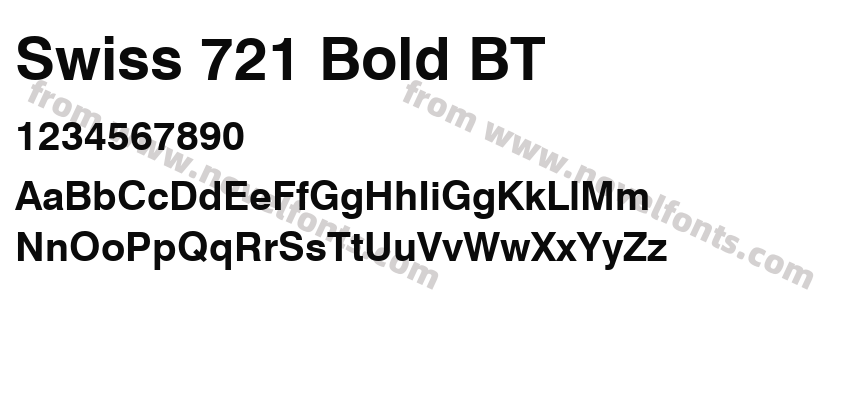 Swiss 721 Bold BTPreview