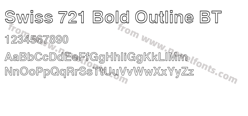 Swiss 721 Bold Outline BTPreview