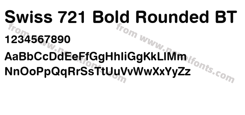 Swiss 721 Bold Rounded BTPreview