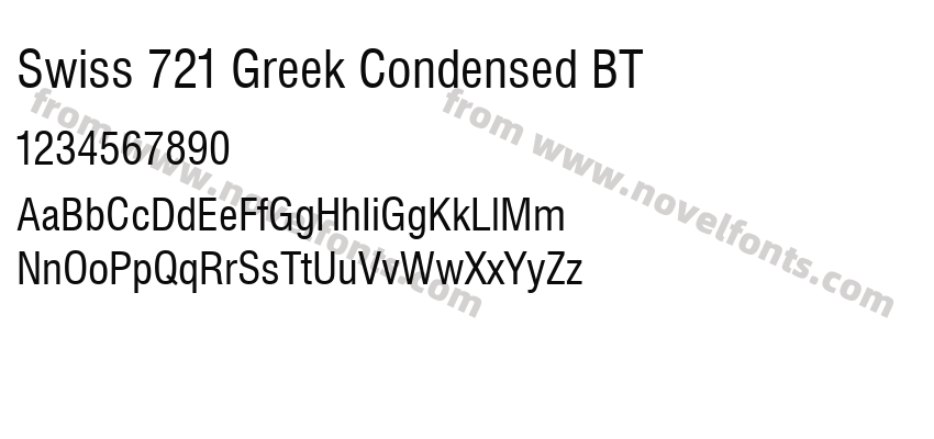 Swiss 721 Greek Condensed BTPreview