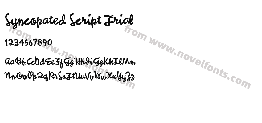 Syncopated Script TrialPreview