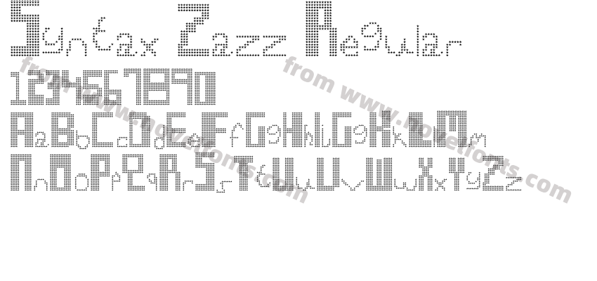 Syntax Zazz RegularPreview