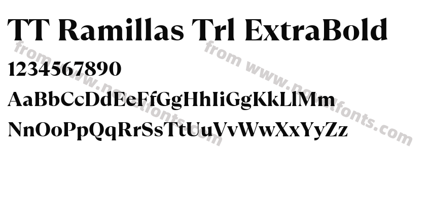 TT Ramillas Trl ExtraBoldPreview