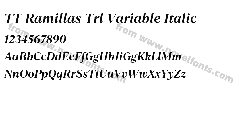 TT Ramillas Trl Variable ItalicPreview