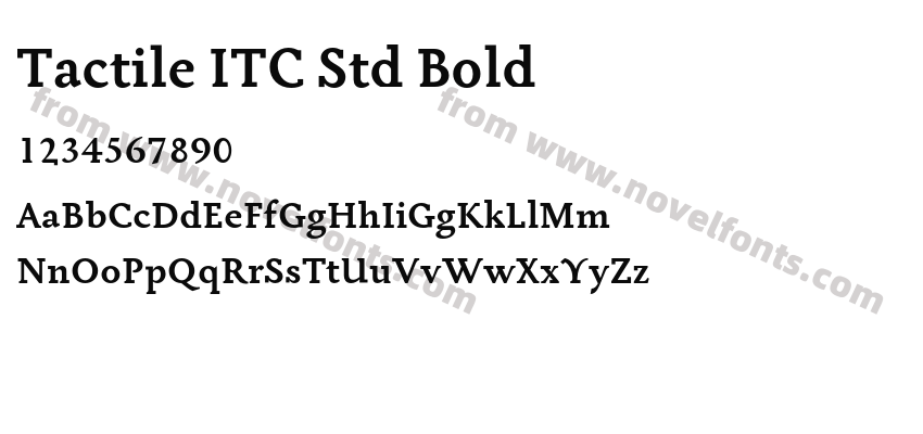 Tactile ITC Std BoldPreview