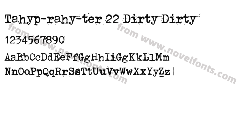 Tahyp-rahy-ter 22 Dirty DirtyPreview