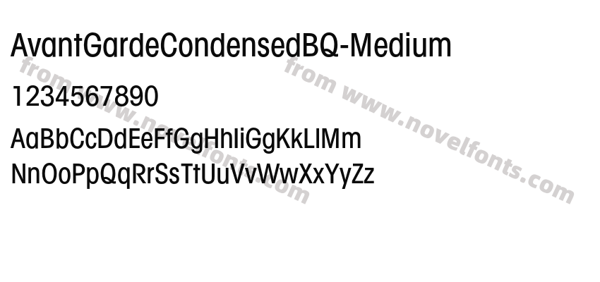 AvantGardeCondensedBQ-MediumPreview