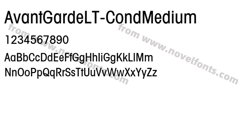 AvantGardeLT-CondMediumPreview