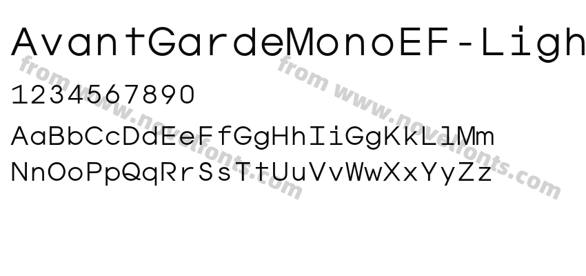 AvantGardeMonoEF-LightPreview