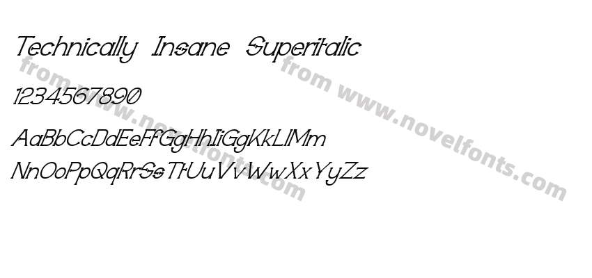 Technically Insane SuperitalicPreview