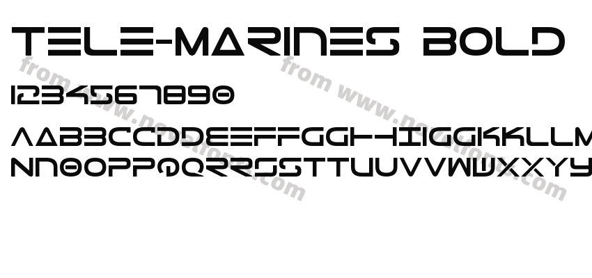 Tele-Marines BoldPreview