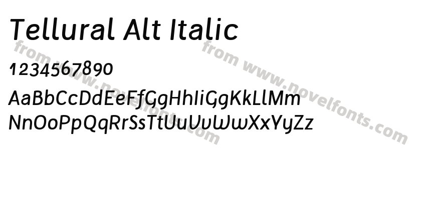 Tellural Alt ItalicPreview