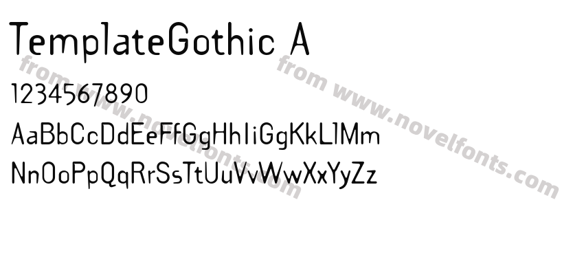 TemplateGothic APreview