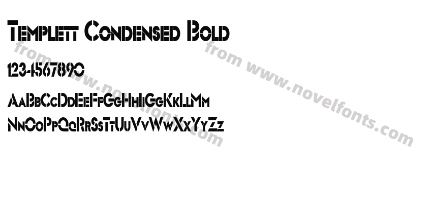 Templett Condensed BoldPreview