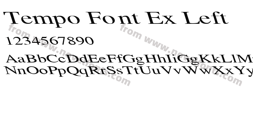 Tempo Font Ex LeftPreview