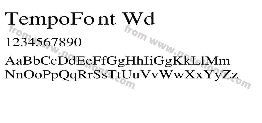 TempoFont WdPreview