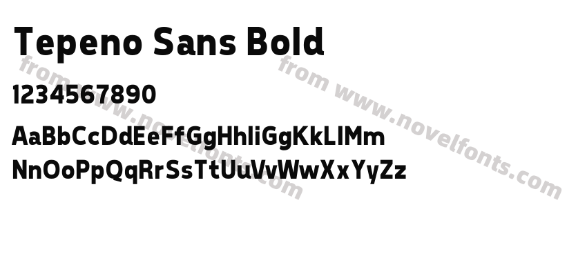 Tepeno Sans BoldPreview