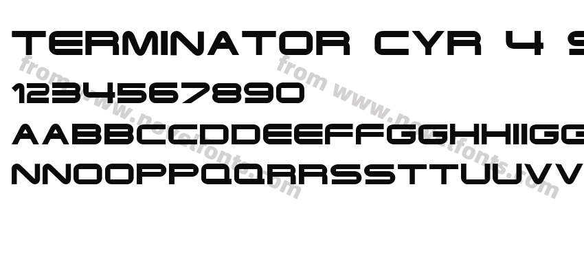 Terminator Cyr 4 Semi-expanded BoldPreview