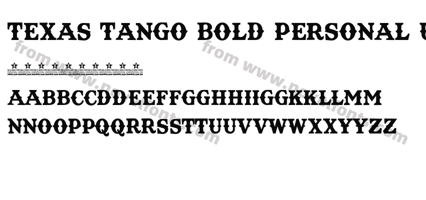 Texas Tango BOLD PERSONAL USEPreview