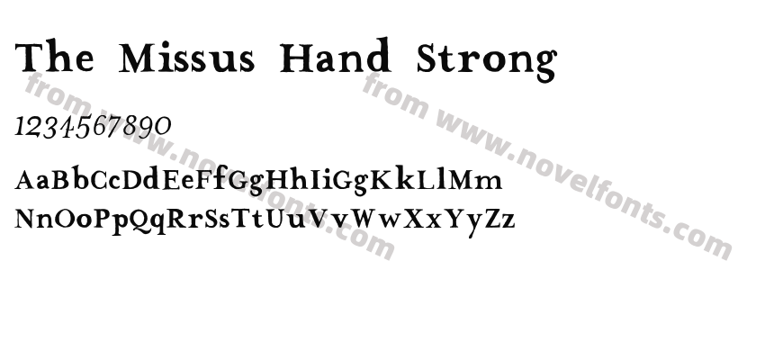 The Missus Hand StrongPreview