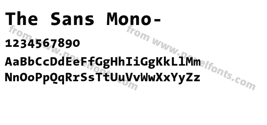 The Sans Mono Extra BoldPreview