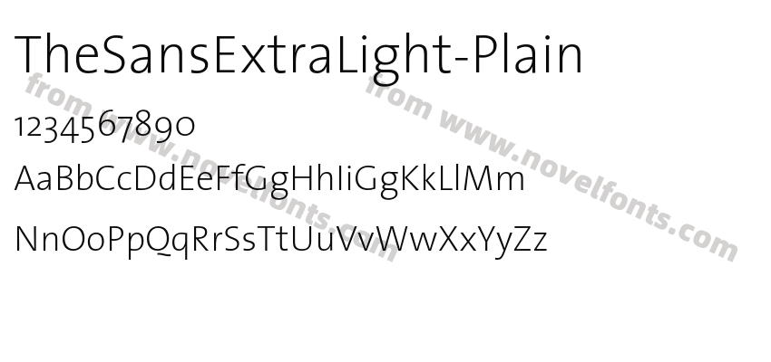 TheSansExtraLight-PlainPreview