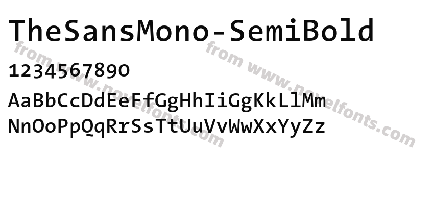 The Sans Mono SemiboldPreview