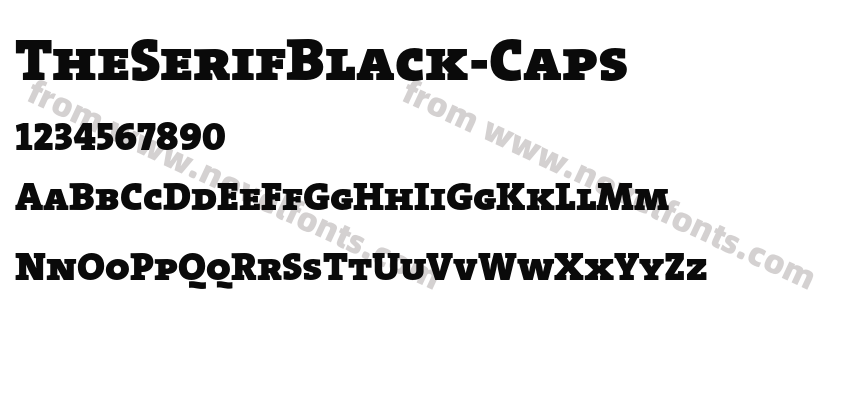 The Serif Black CapsPreview