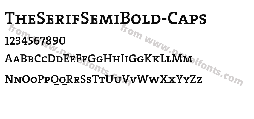 The Serif Semibold CapsPreview