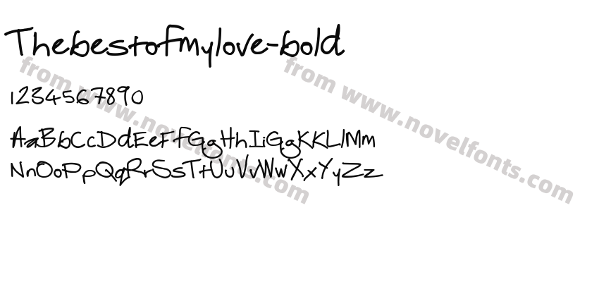 Thebestofmylove-boldPreview